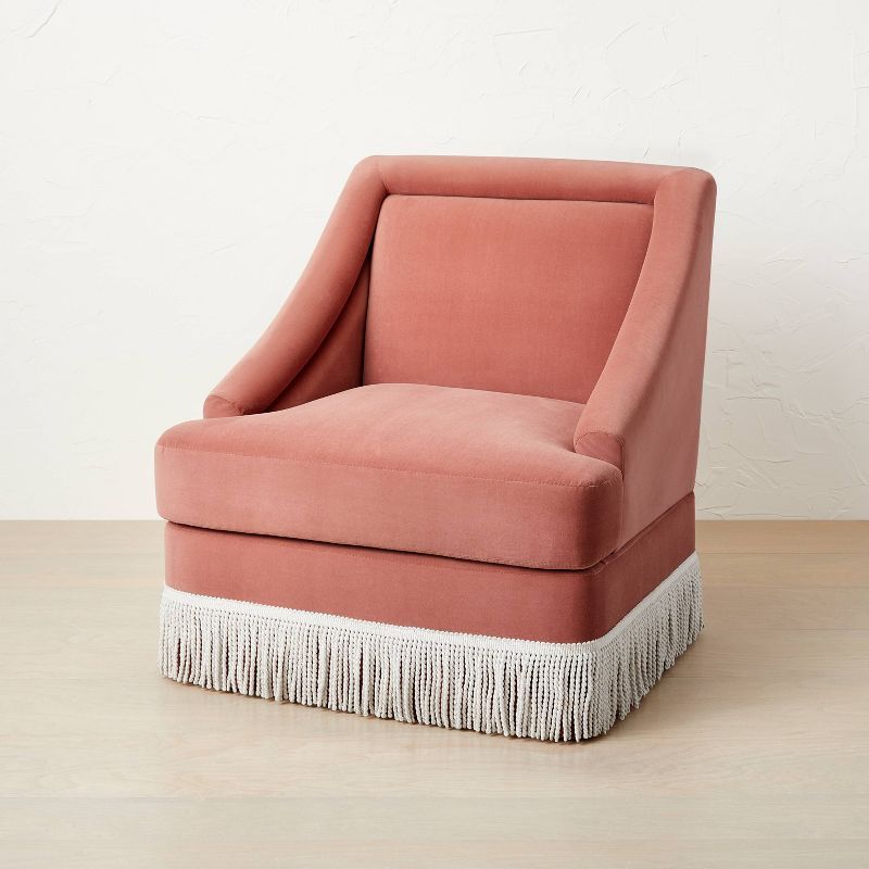 Velvet Accent Chair with Fringe - Opalhouse™ designed with Jungalow™ | Target