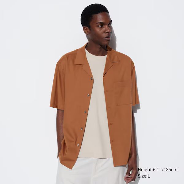 Open Collar Short-Sleeve Shirt | UNIQLO (US)