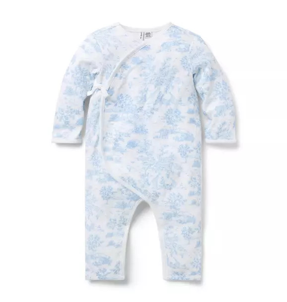 Baby Safari Toile Wrap One-Piece | Janie and Jack