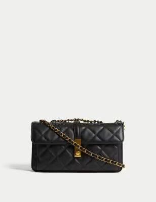 Quilted Chain Strap Cross Body Shoulder Bag | Marks & Spencer (UK)
