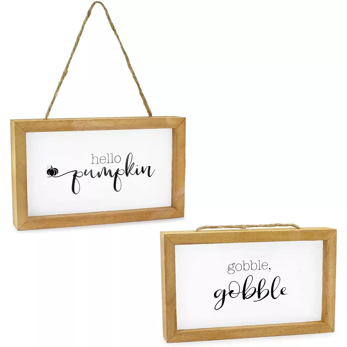 AuldHome Design 8.5 x 5" Farmhouse Decor Fall Theme Wood Signs; Welcome Seasonal Plaques | Target