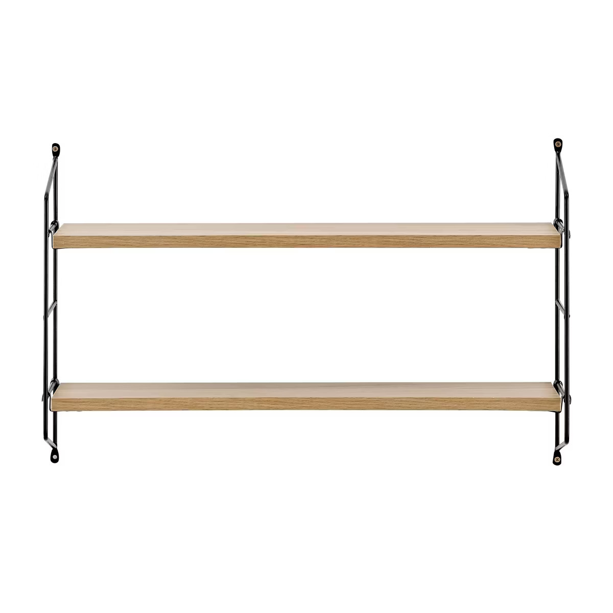 24.5" x 15.75" Severini Floating Bracket 2 Tier Wall Shelf - Danya B. | Target