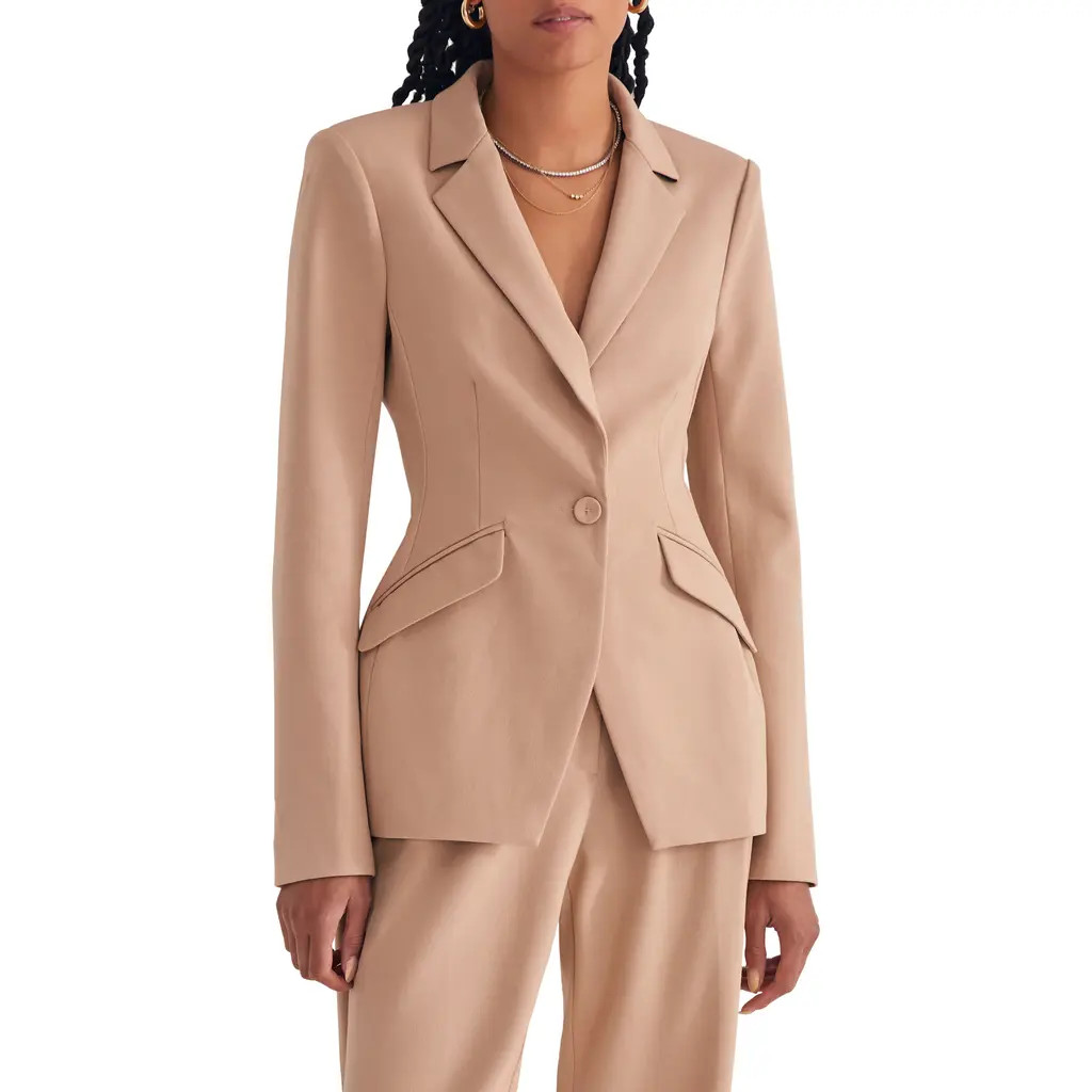 Favorite Daughter The Favorite Blazer in Beige at Nordstrom, Size Small | Nordstrom