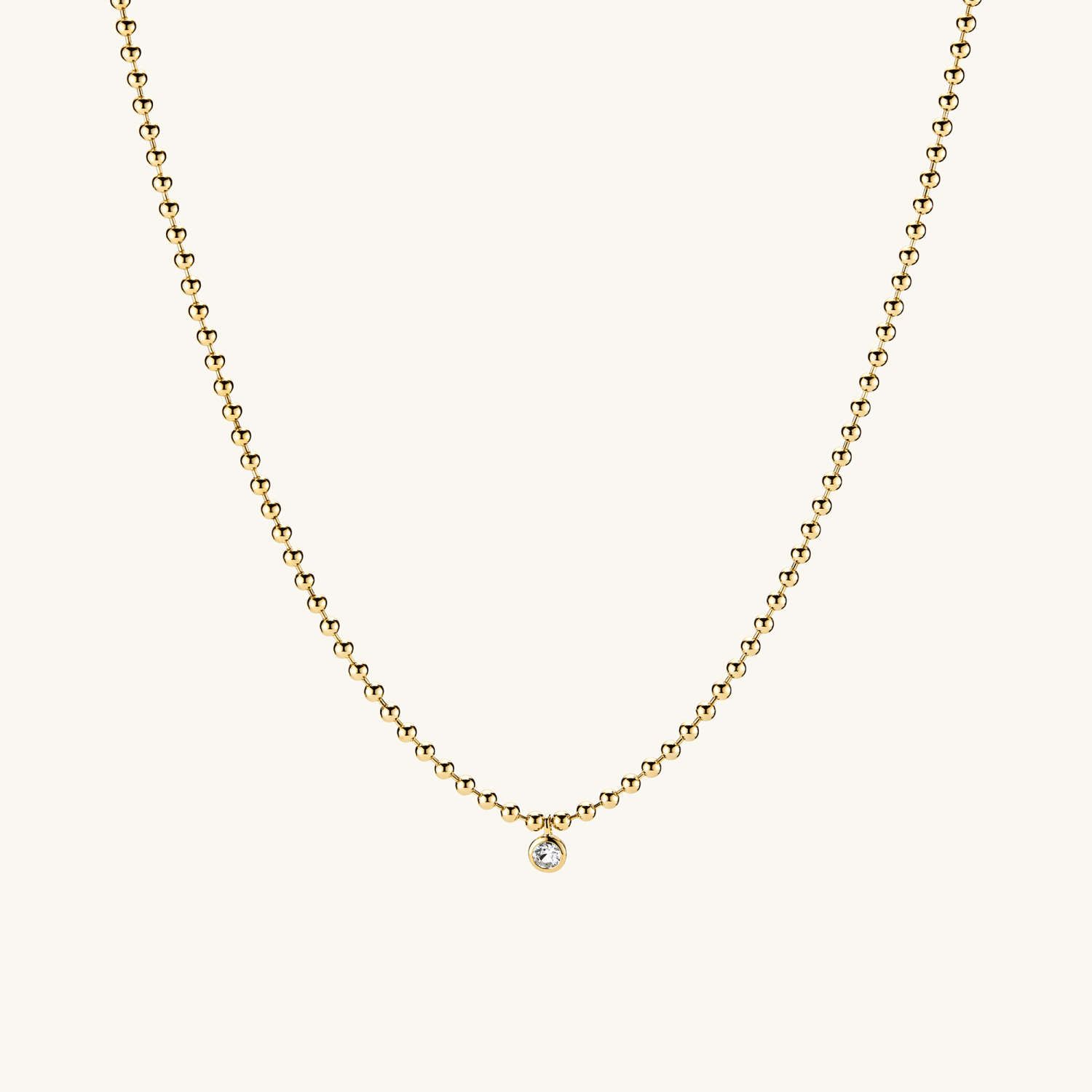 Round Gemstone Beaded Necklace | Mejuri (Global)