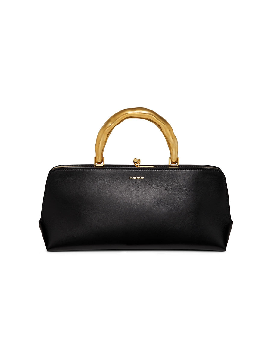 Women's Small Goji Small Leather Top Handle Bag - Black | Saks Fifth Avenue