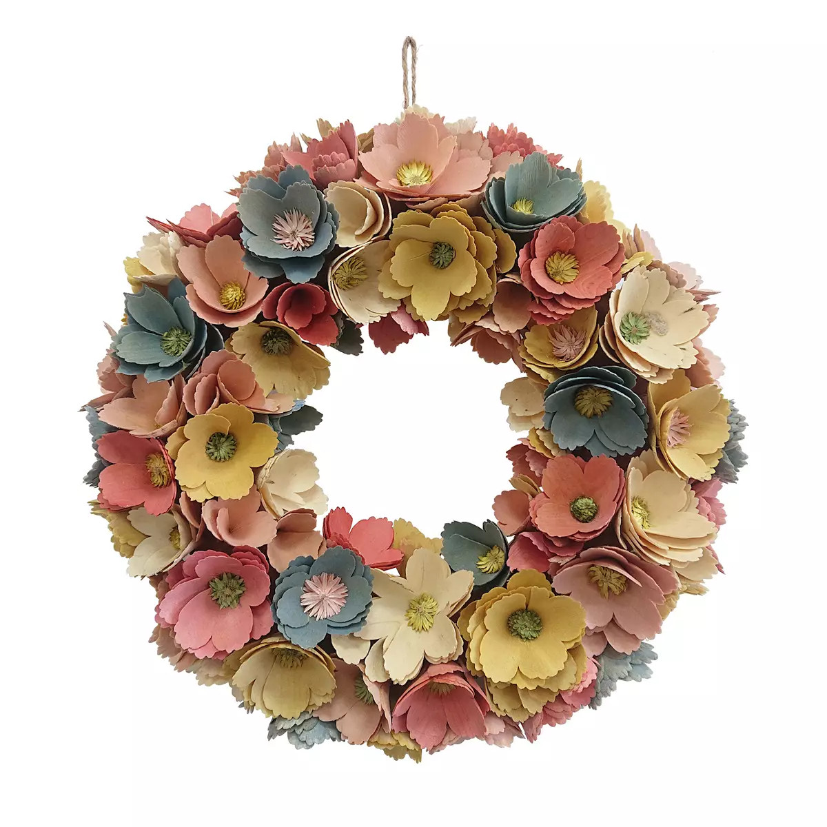 Celebrate Together™ Easter Floral Wood Curl Wreath | Kohl's
