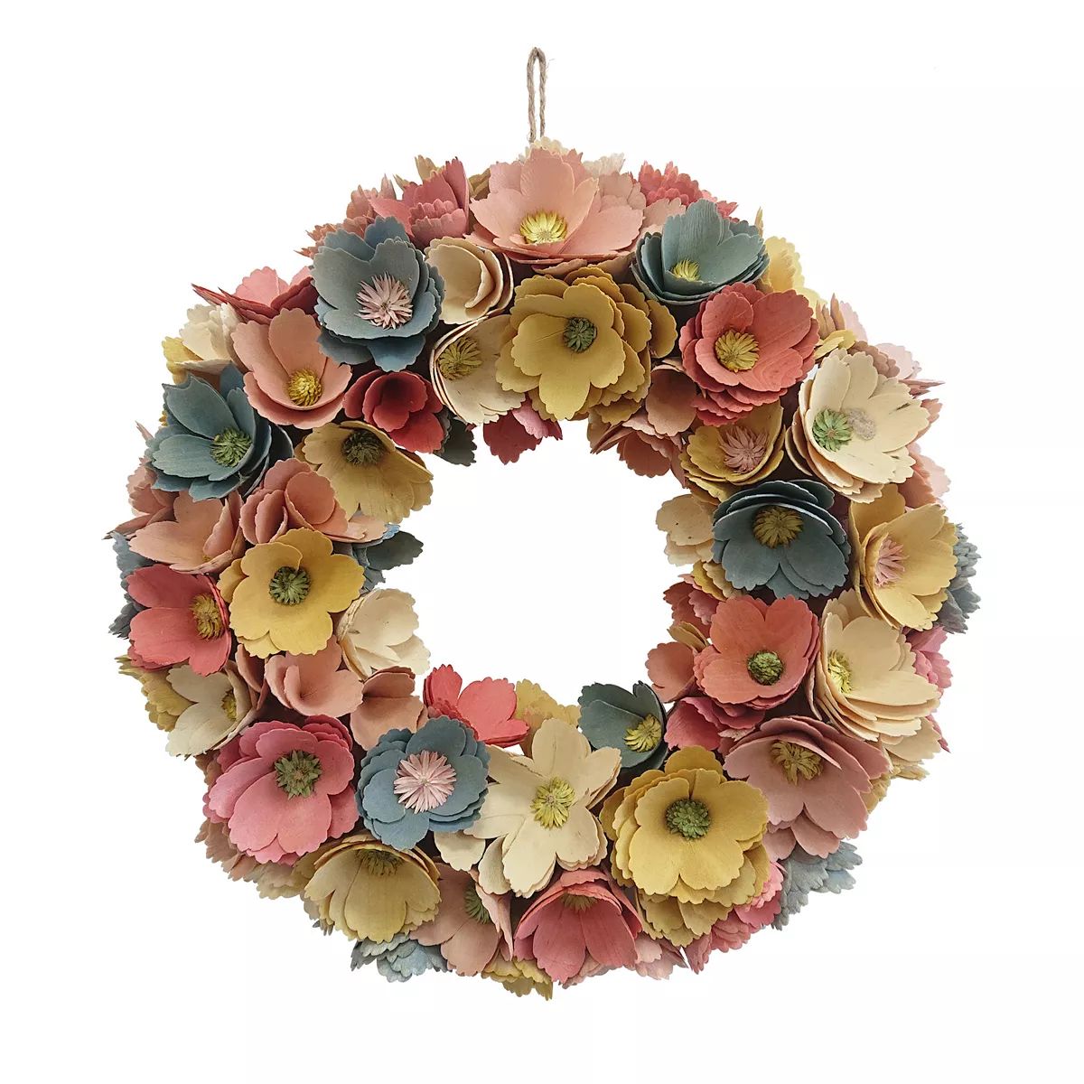 Celebrate Together™ Easter Floral Wood Curl Wreath | Kohl's