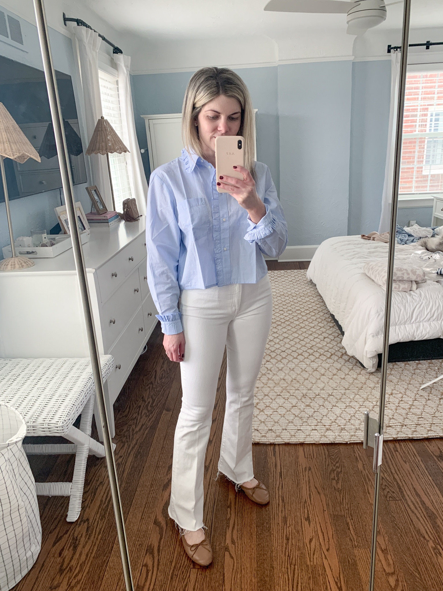 Spring outfit idea- small in top and true to size in bottoms 

#LTKshoecrush #LTKfindsunder100