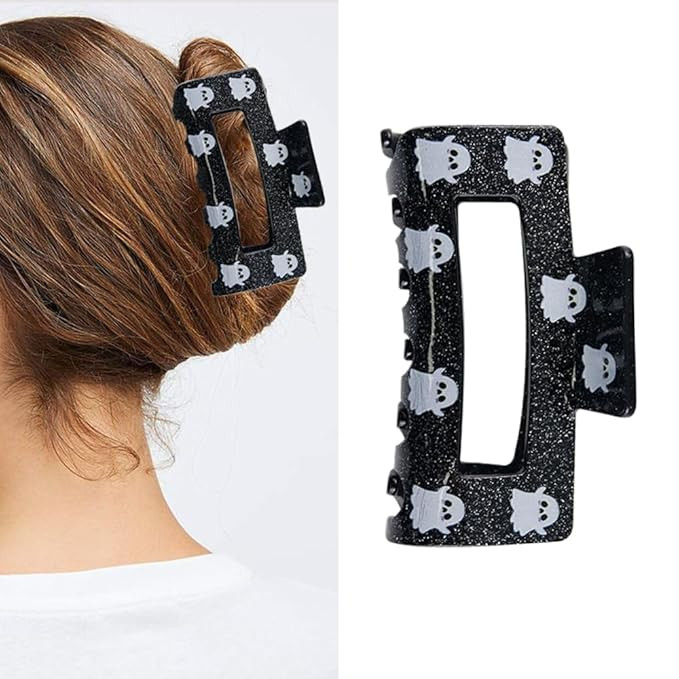 Halloween Hair Clips, White Ghost Claw Clips for Women and Girls White Ghost Exquisite Design 1 P... | Amazon (US)