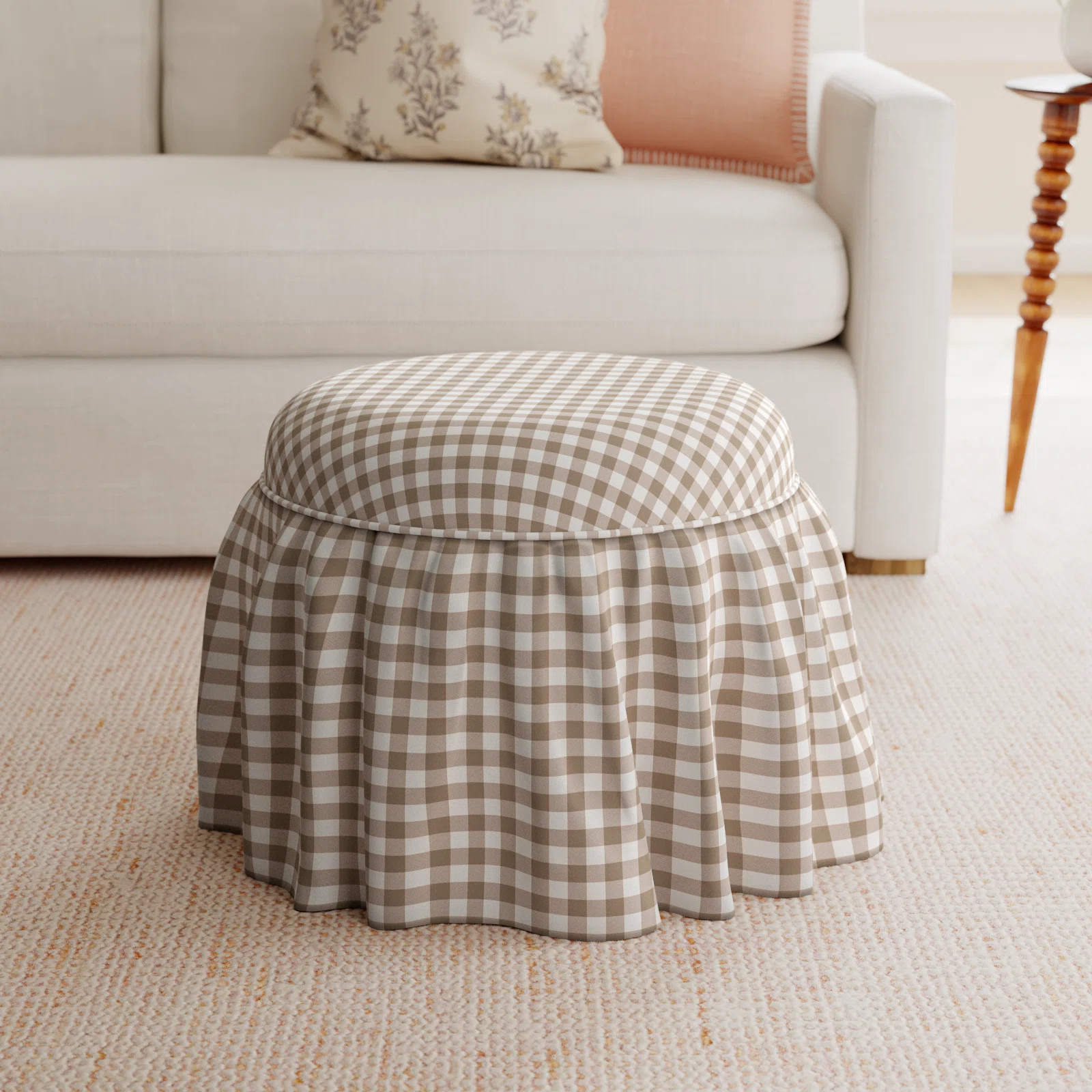 Jebb Upholstered Ottoman | Birch Lane