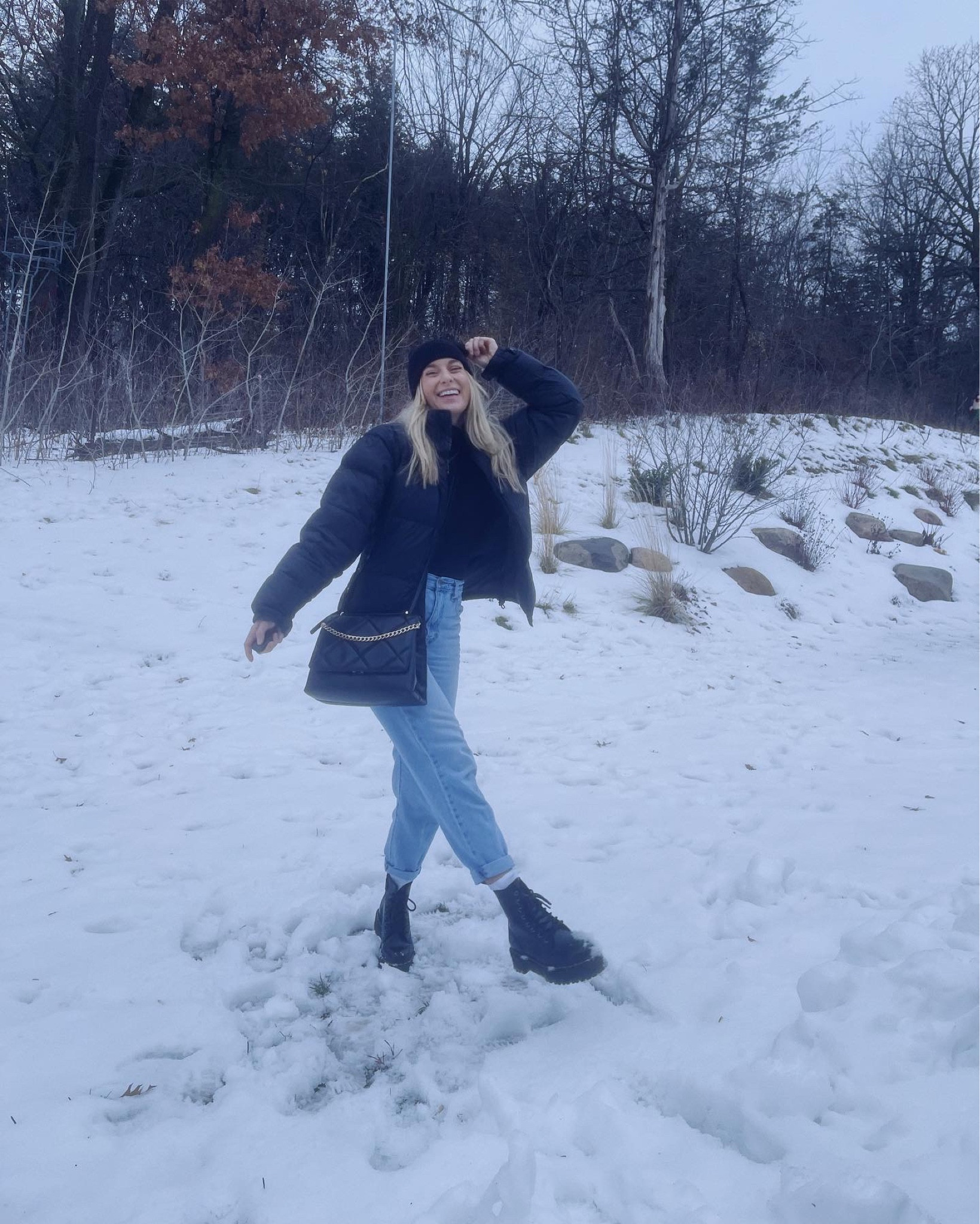 Winter #ootd - dr. Marten’s, Levi’s, The north face, target 

#LTKstyletip #LTKshoecrush #LTKSeasonal