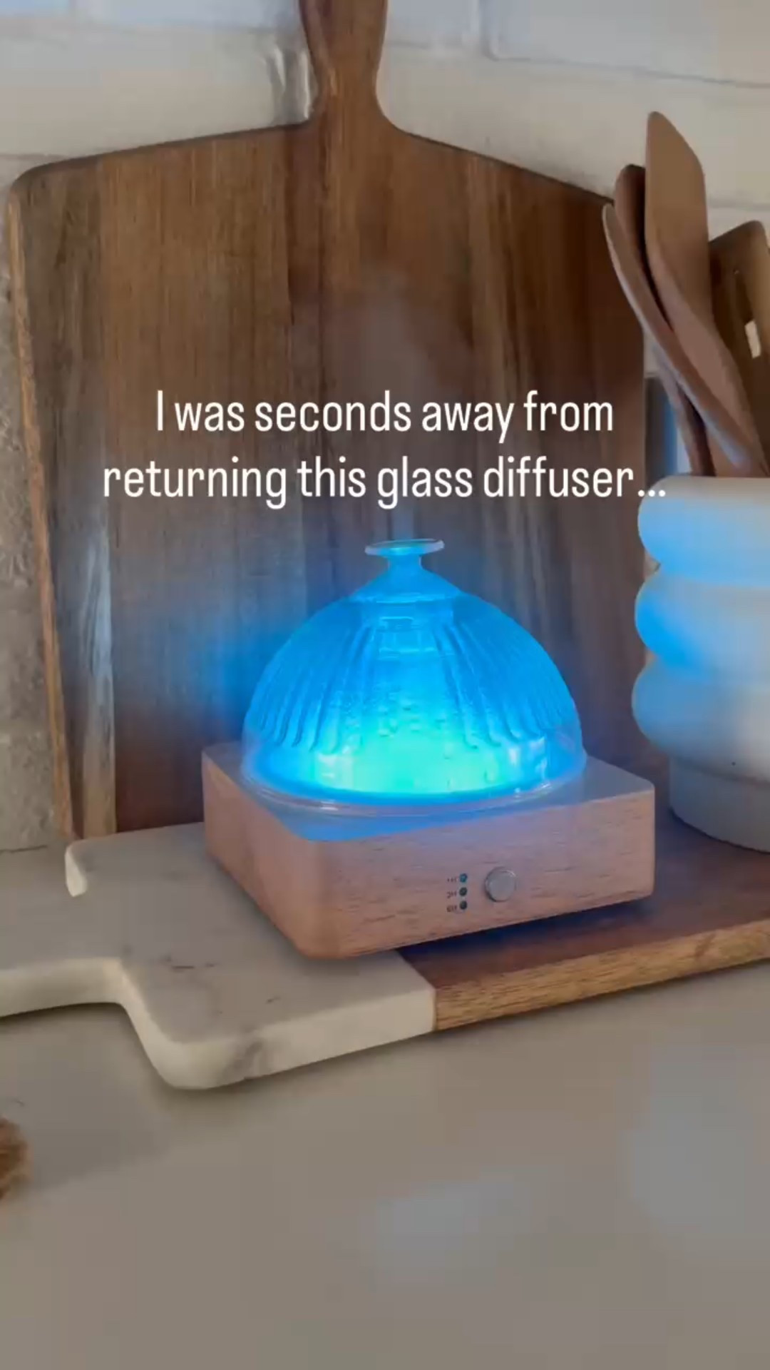 There’s just something about a wood and glass diffuser that feels more elevated than plastic ones… especially when you let the natural glass shine. 

#LTKHome #LTKmomlife