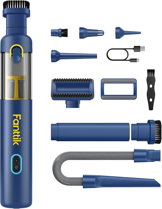Fanttik Slim V8 APEX Car Vacuum, 4-in-1 Portable Mini Cordless Vacuum with 19000pa Suction Power,... | Amazon (US)