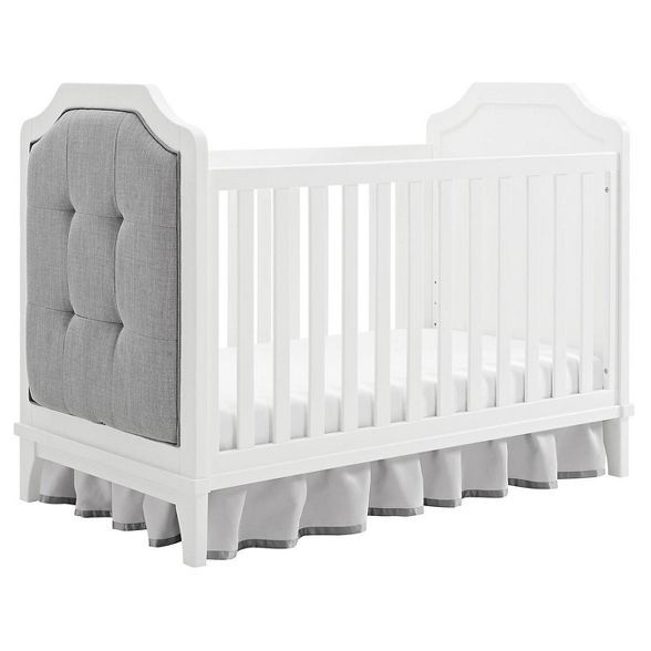 Baby Relax Luna 3-in-1 Upholstered Crib - White | Target