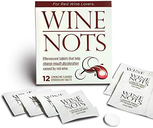 Amazon.com: Wine Nots Wine Stain Remover Tablets Brighten Your Smile Prevents Wine Stained Lips a... | Amazon (US)