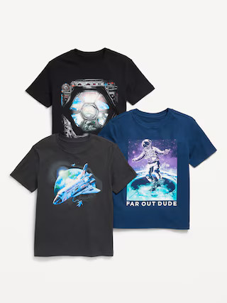 Short-Sleeve Graphic T-Shirt 3-Pack for Boys | Old Navy | Old Navy (US)