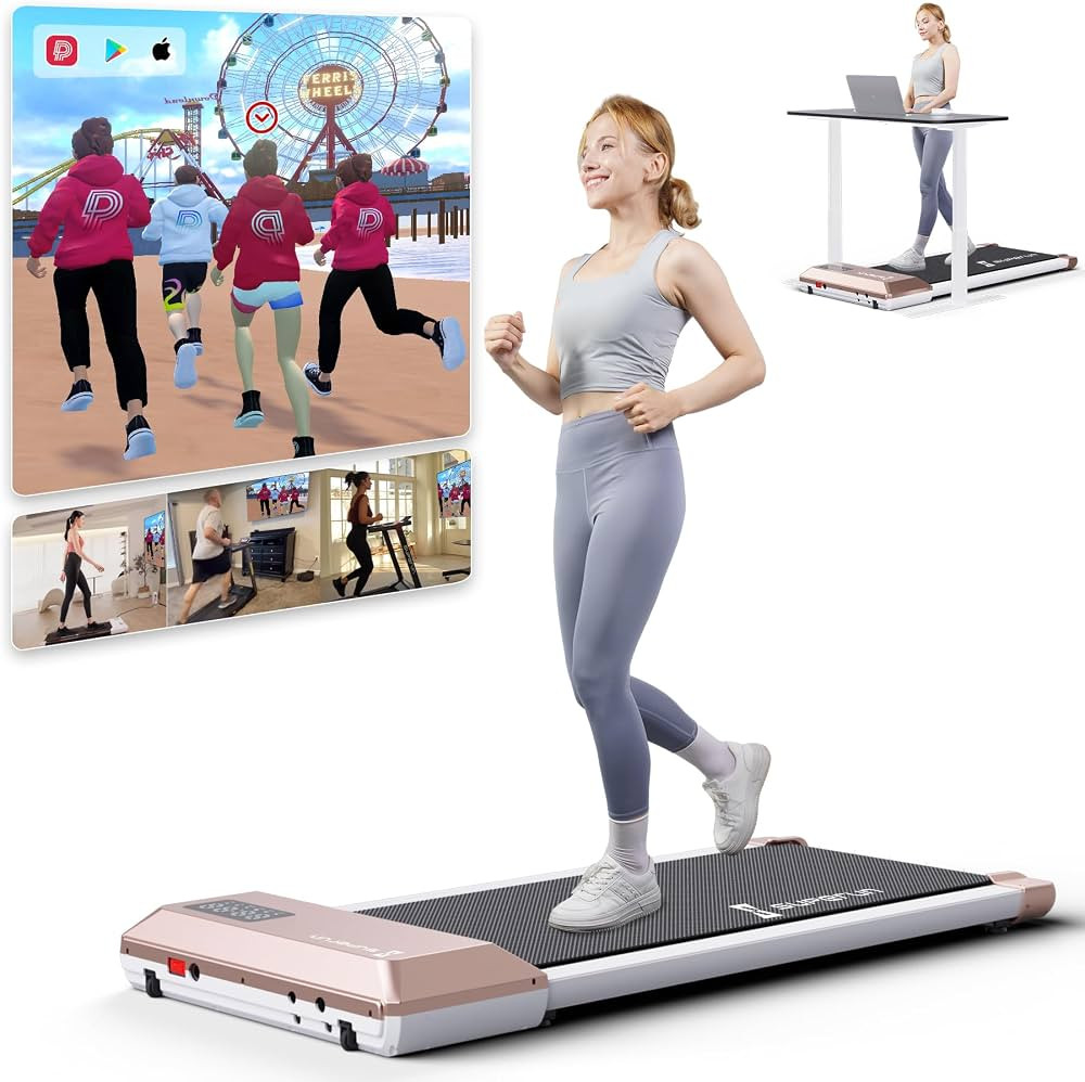 Superun Walking Pad Treadmill, 2.5HP Walking Treadmills for Home, 2 in 1 Portable Under Desk Trea... | Amazon (US)