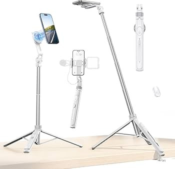ULANZI TT88 Magnetic Tripod for iPhone 17, 57" Extendable Selfie Stick w Remote, 2-in-1 Phone Cli... | Amazon (US)