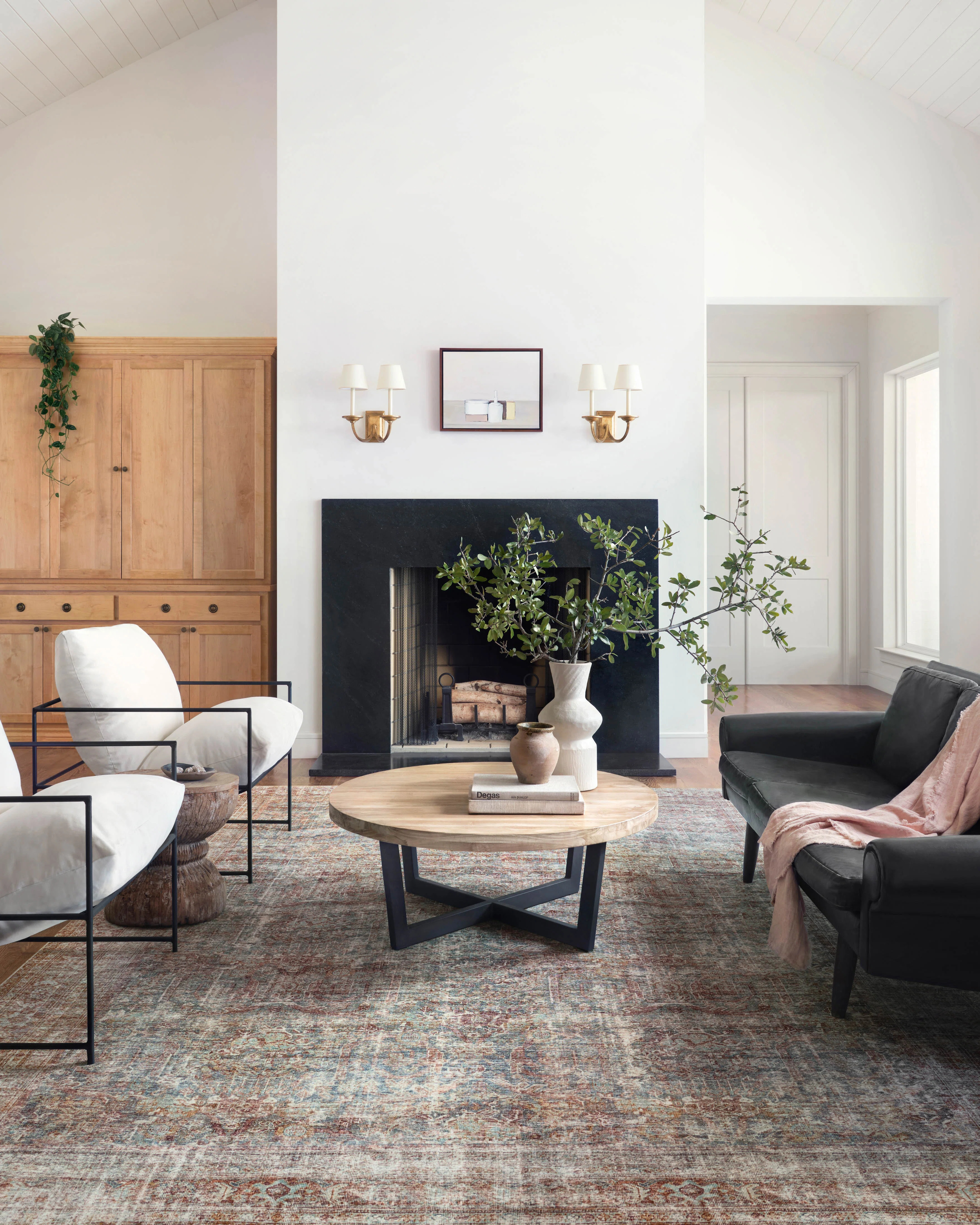 Chris Loves Julia x Loloi Jules Oriental Lagoon/Brick Area Rug | Wayfair North America