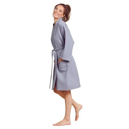 Women’s Lightweight Kimono Waffle Spa Robe | Walmart (US)