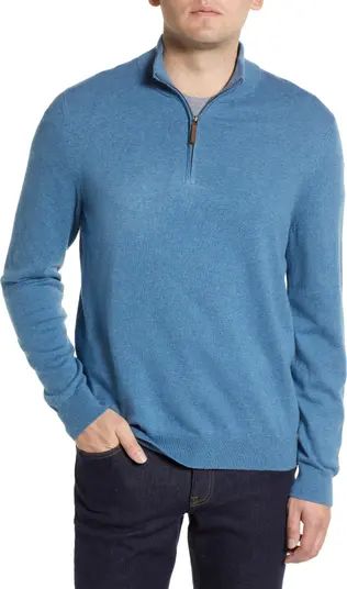 Nordstrom Half Zip Cotton & Cashmere Pullover Sweater | Nordstrom | Nordstrom