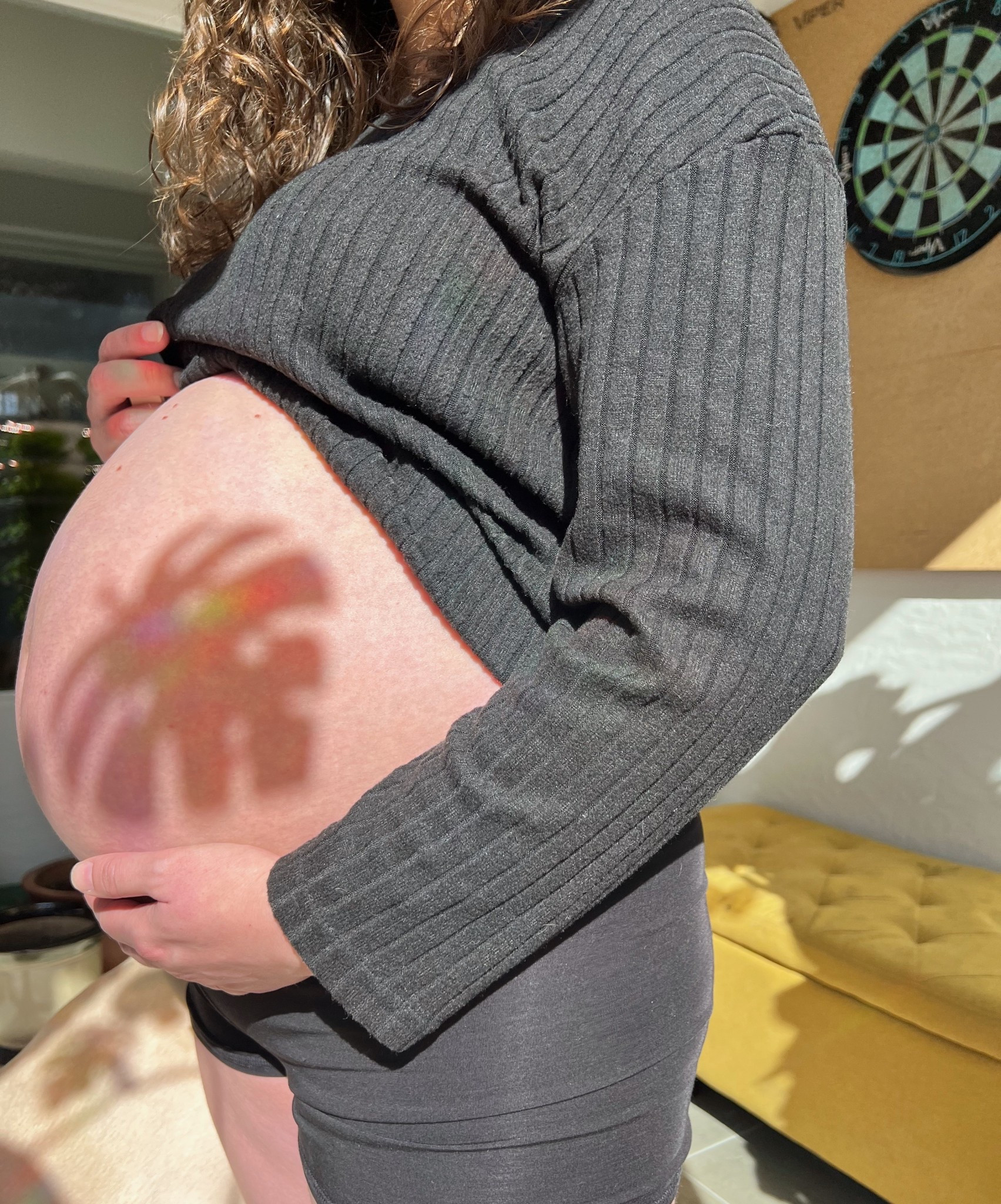 🌿 I guess she just wants to keep growing in there… 🤷🏻‍♀️🎀

#babybump #babygirl #pregnant 

#LTKSeasonal #LTKMidsize #LTKBump