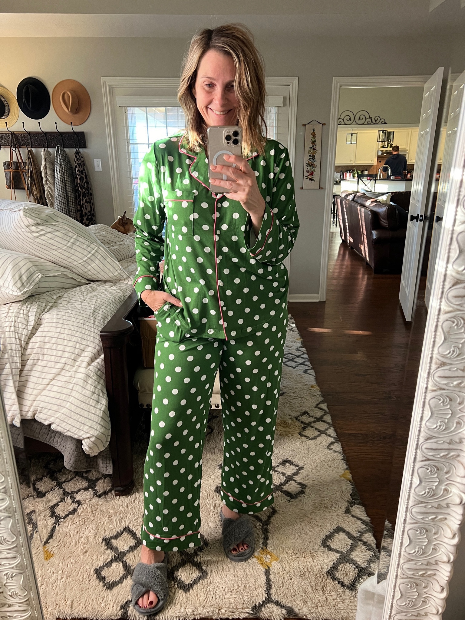 One of my fave Christmas gifts!  These pjs are so soft and I adore the pattern.  They come in pants and shorts and would be such a great valentines gift 💕

#LTKmidsize #LTKover40