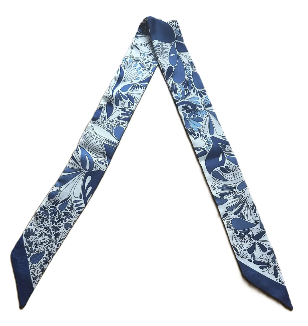 Paisley Print Satin Scarf: Skinny Polyester Hair Scarf - Etsy | Etsy (US)