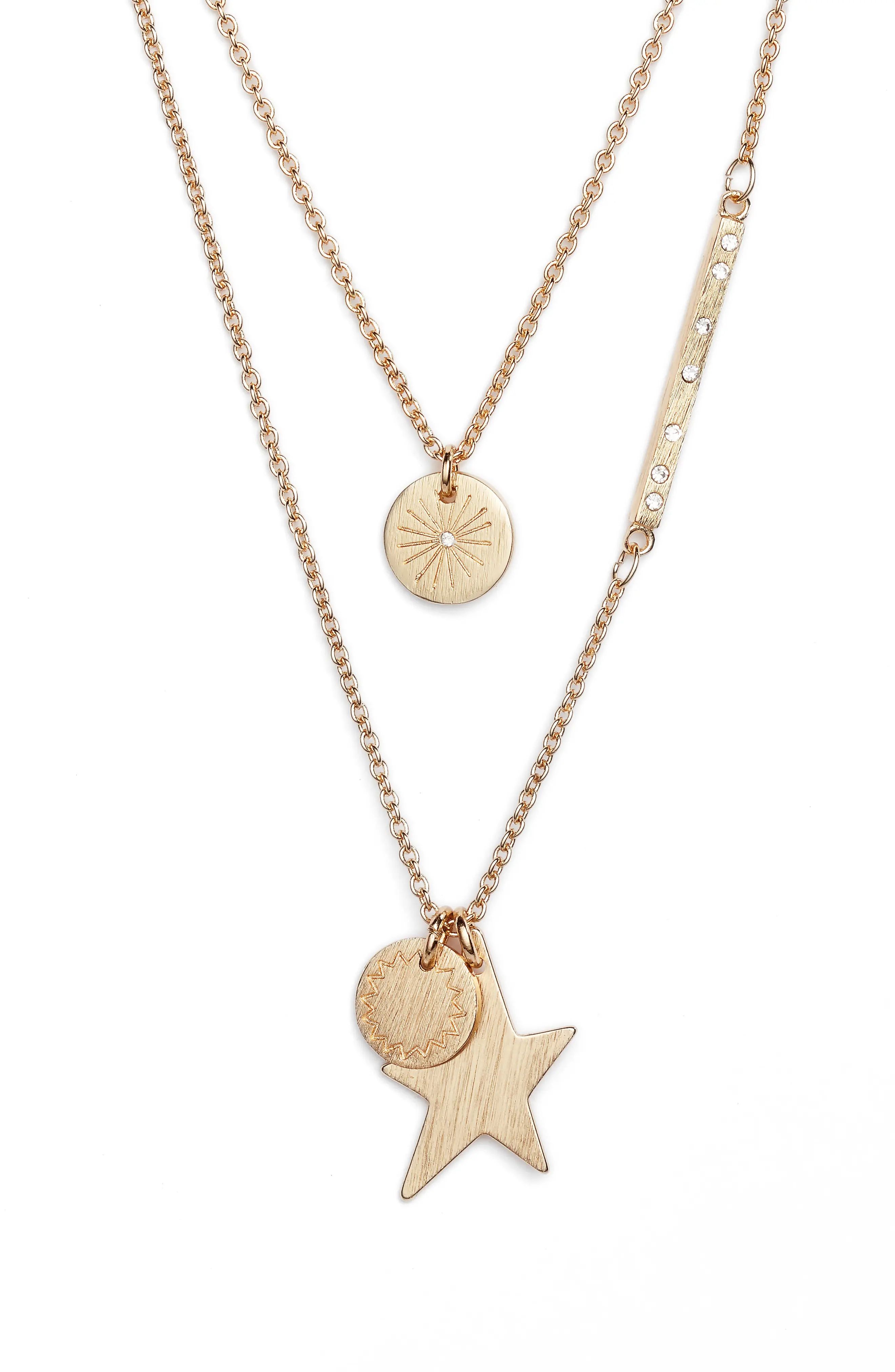 Medallion Layered Pendant Necklace | Nordstrom