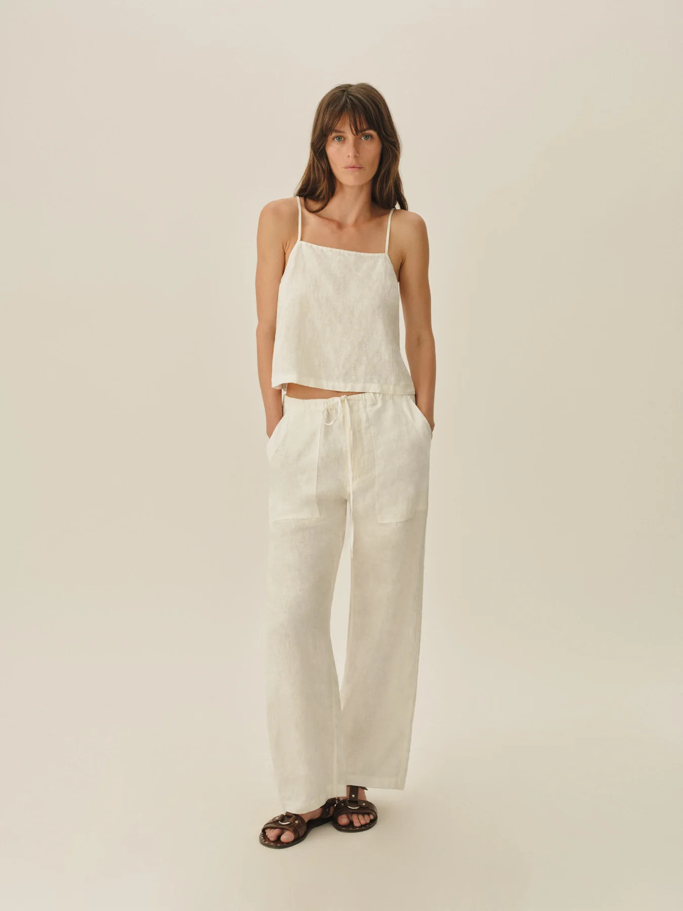 Natural Sea Breeze Linen Pull-On Pant | Buck Mason | Buck Mason