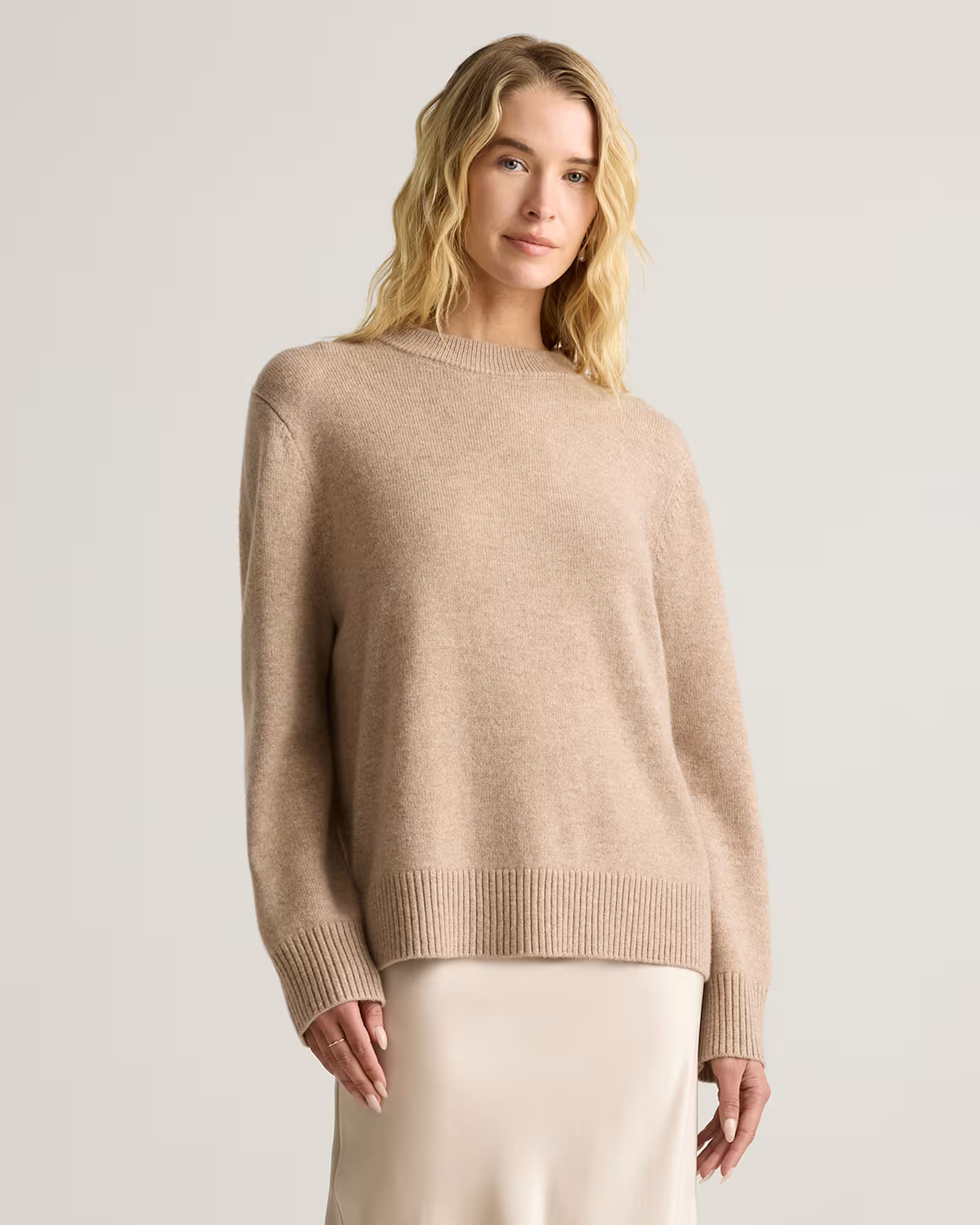Mongolian Cashmere Oversized Crewneck Sweater | Quince