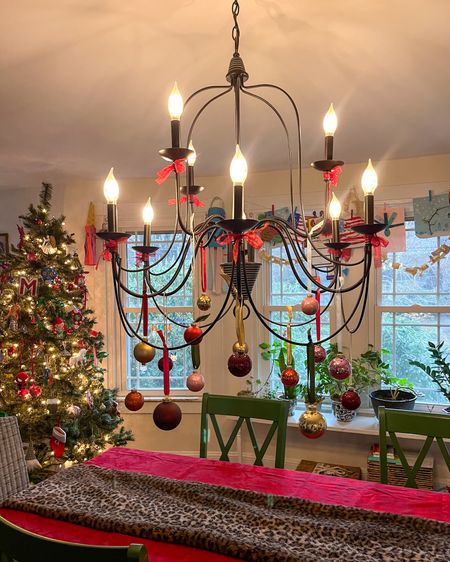 I love all the little extra details that come along with decorating for Christmas. This year I added glass ball to our dining room chandelier & use different color ribbons to tie them to it. There’s a few different colorways for this set & I linked my favorites! 

#LTKhome #LTKHoliday #LTKSeasonal