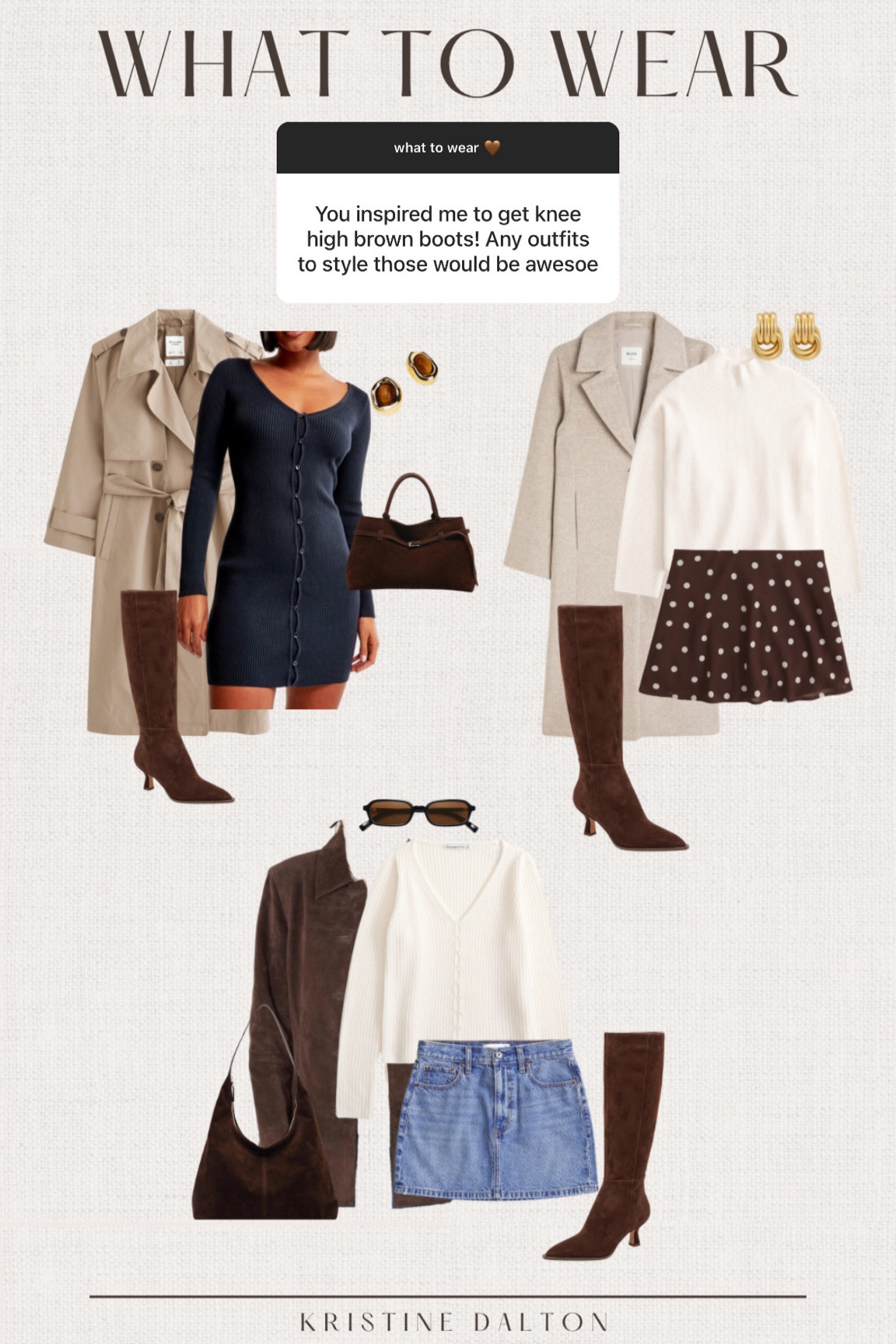 Brown boot outfits for fall 🤎 

#LTKStyleTip #LTKHoliday #LTKSeasonal