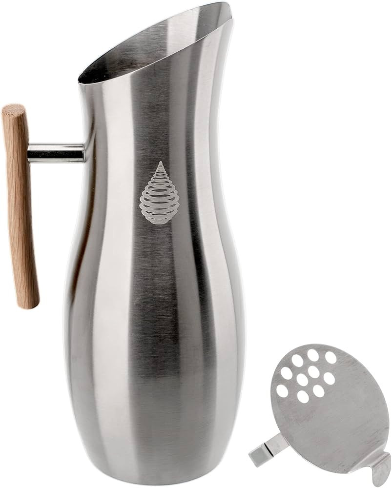 Invigorated Water Stainless Steel Pitcher with Lid - Metal Pitcher with Ice Guard - Stainless Ste... | Amazon (US)
