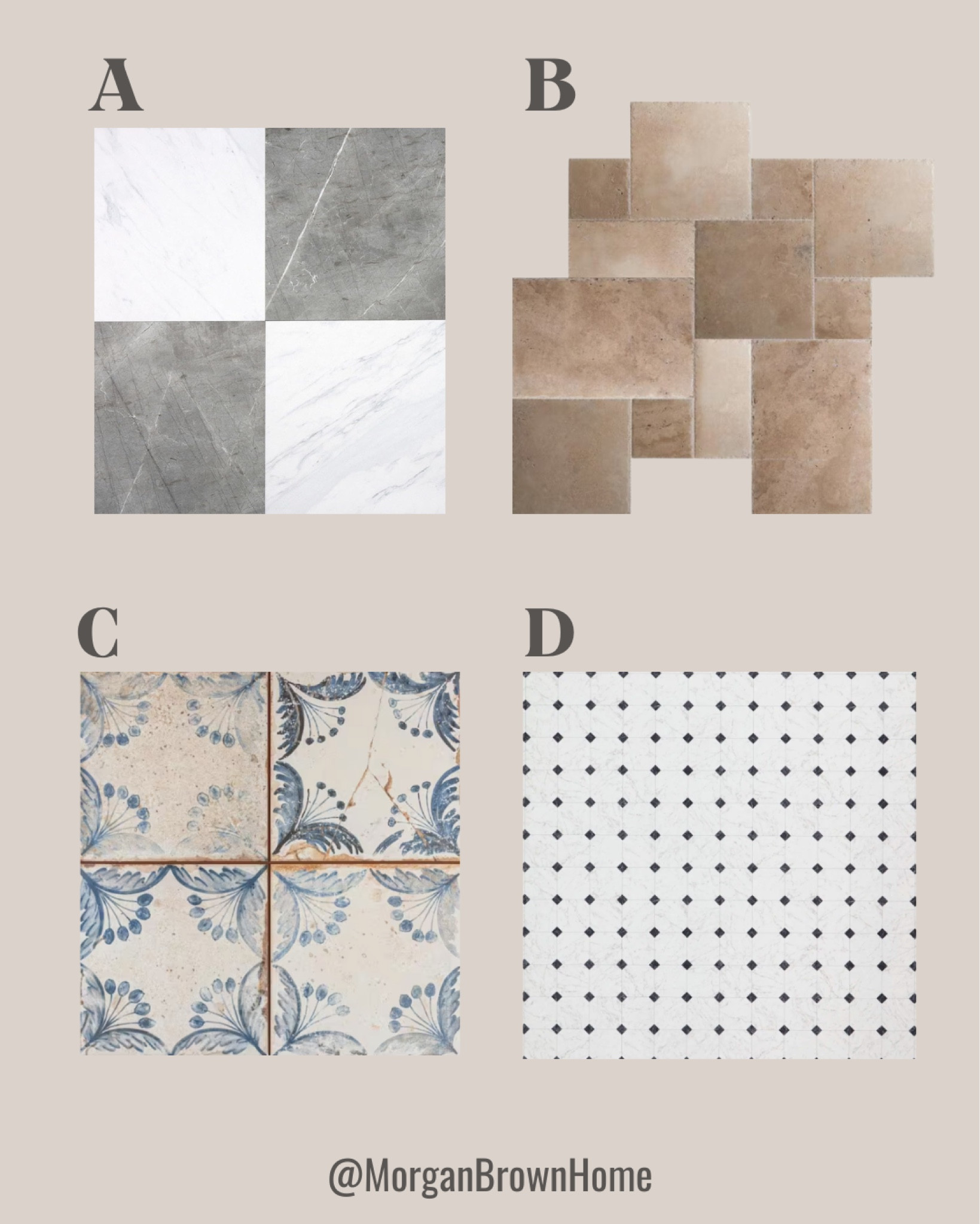 What’s your pick for sunroom flooring? Do you prefer the bold patterned tile or a more subdued marble looking option?

#LTKhome