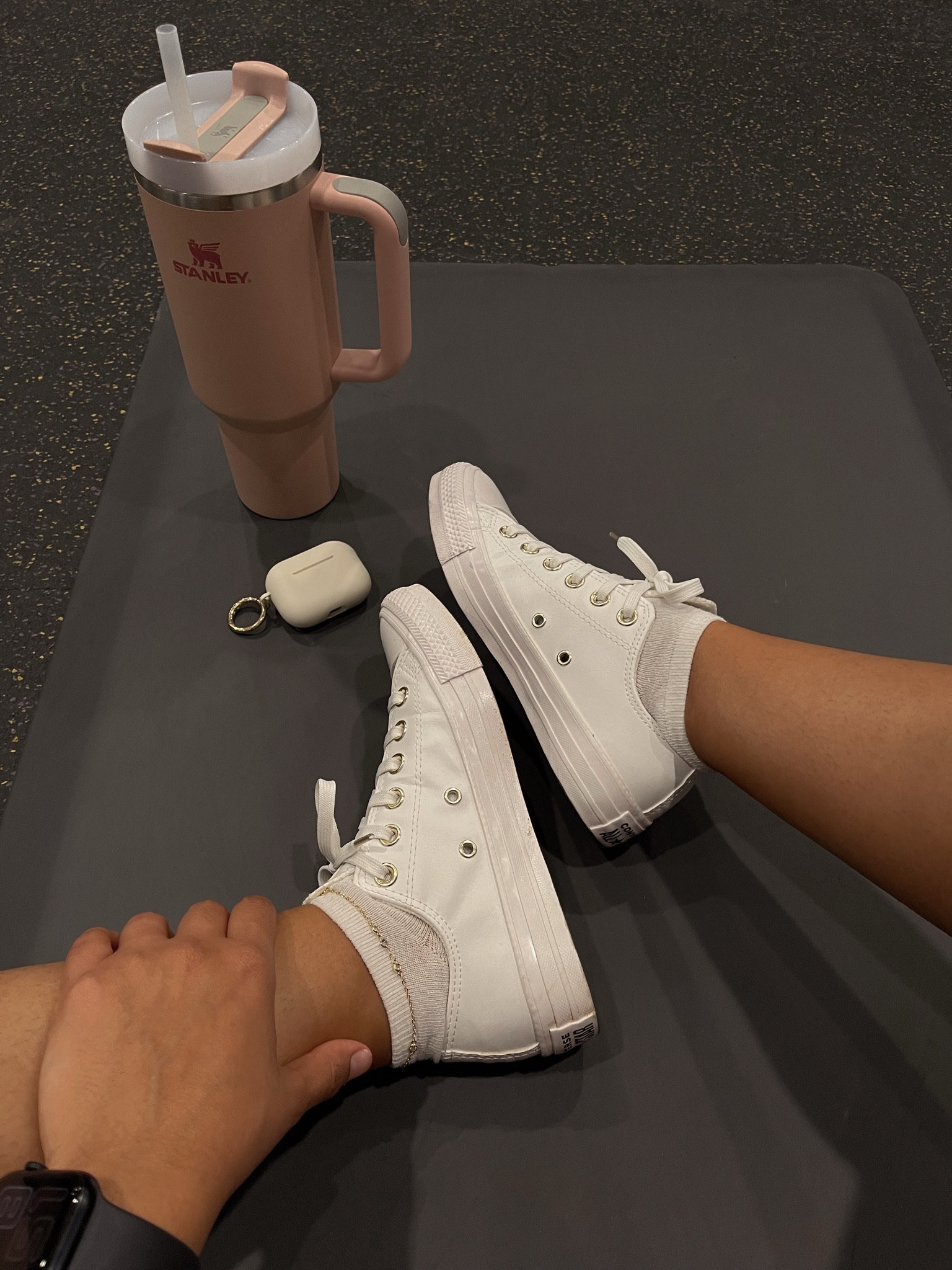 Clocked in 🤍
I think I will always repurchase these shoes, my favorite pair of converse! 

#LTKFitness #LTKActive #LTKShoeCrush