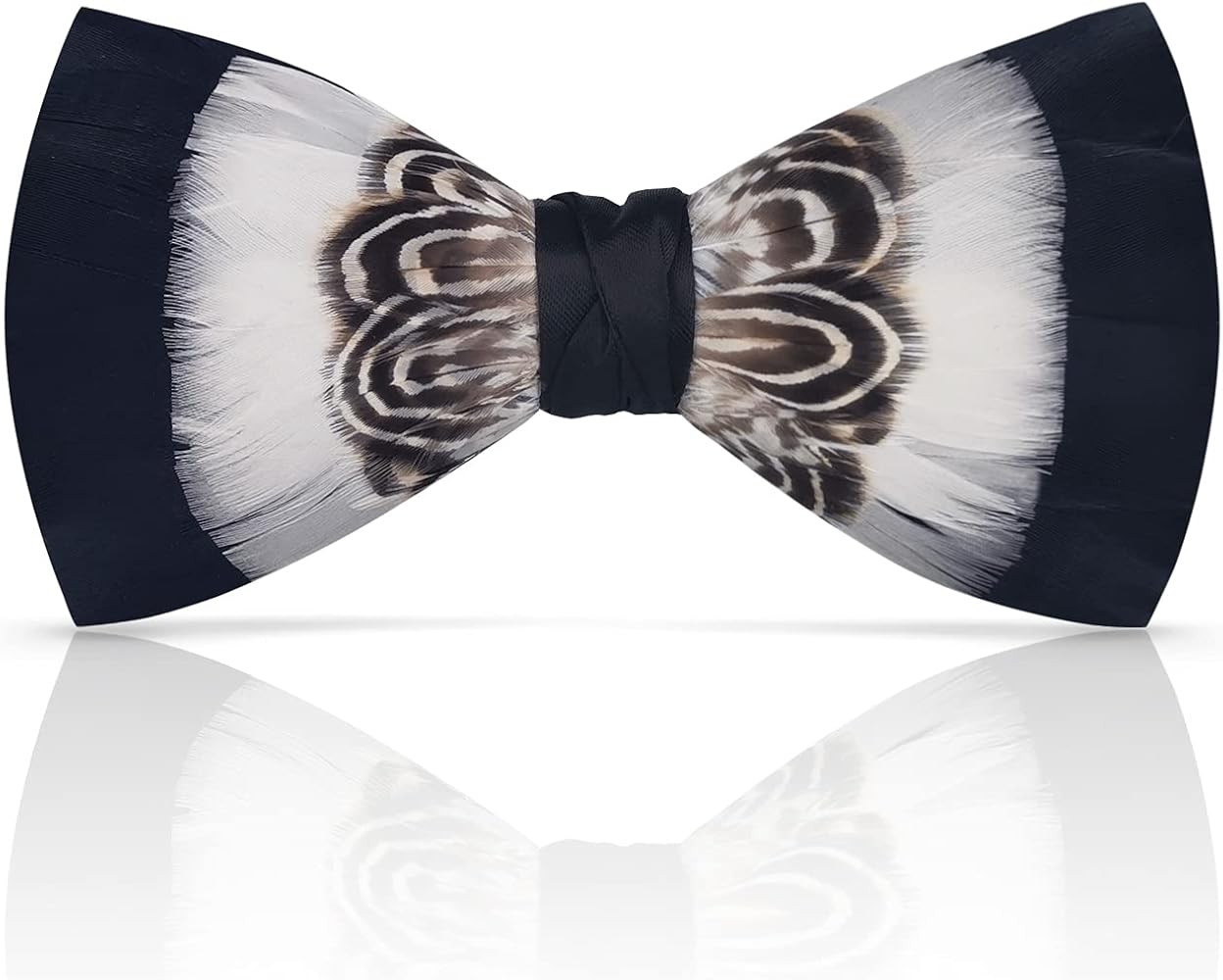 Lanzonia Feather Bow Tie for Men's Handmade Bowtie | Amazon (US)