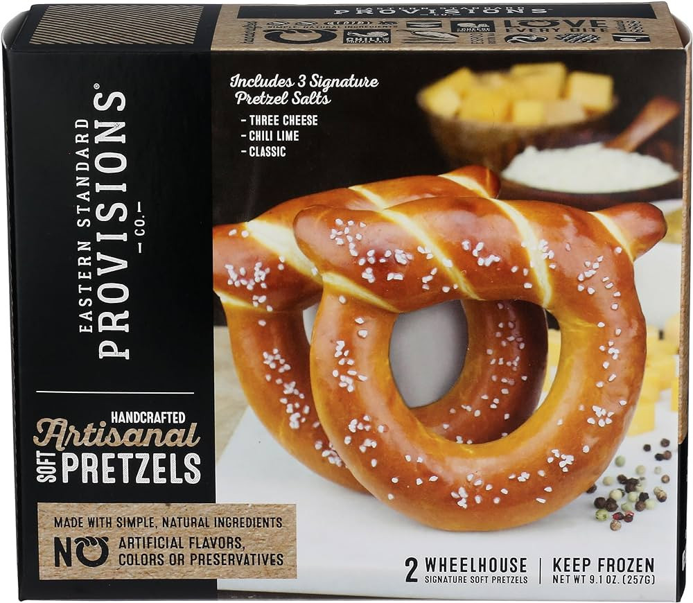 Eastern Standard Provisions Wheelhouse Artisianal Soft Pretzels, 9.1 OZ | Amazon (US)