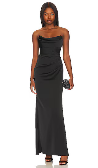 Taylor Gown in Black | Revolve Clothing (Global)