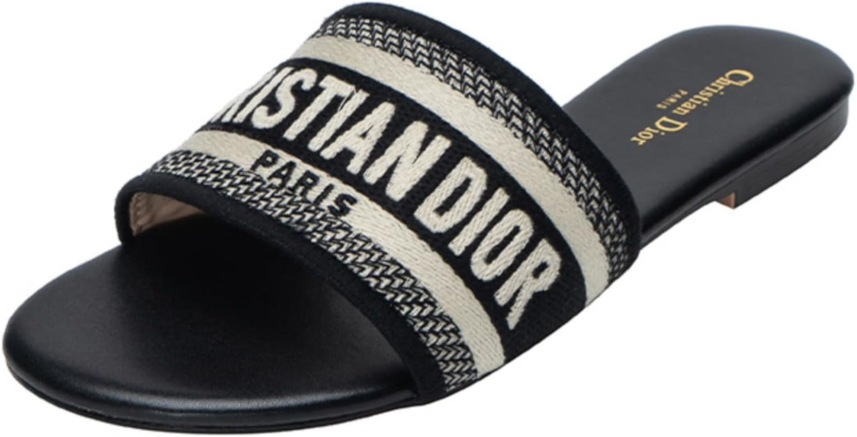 Women'S Embroidered Band Sandals Toe Flat Sandals Summer Shoes For Party, Park, Baech | Amazon (US)