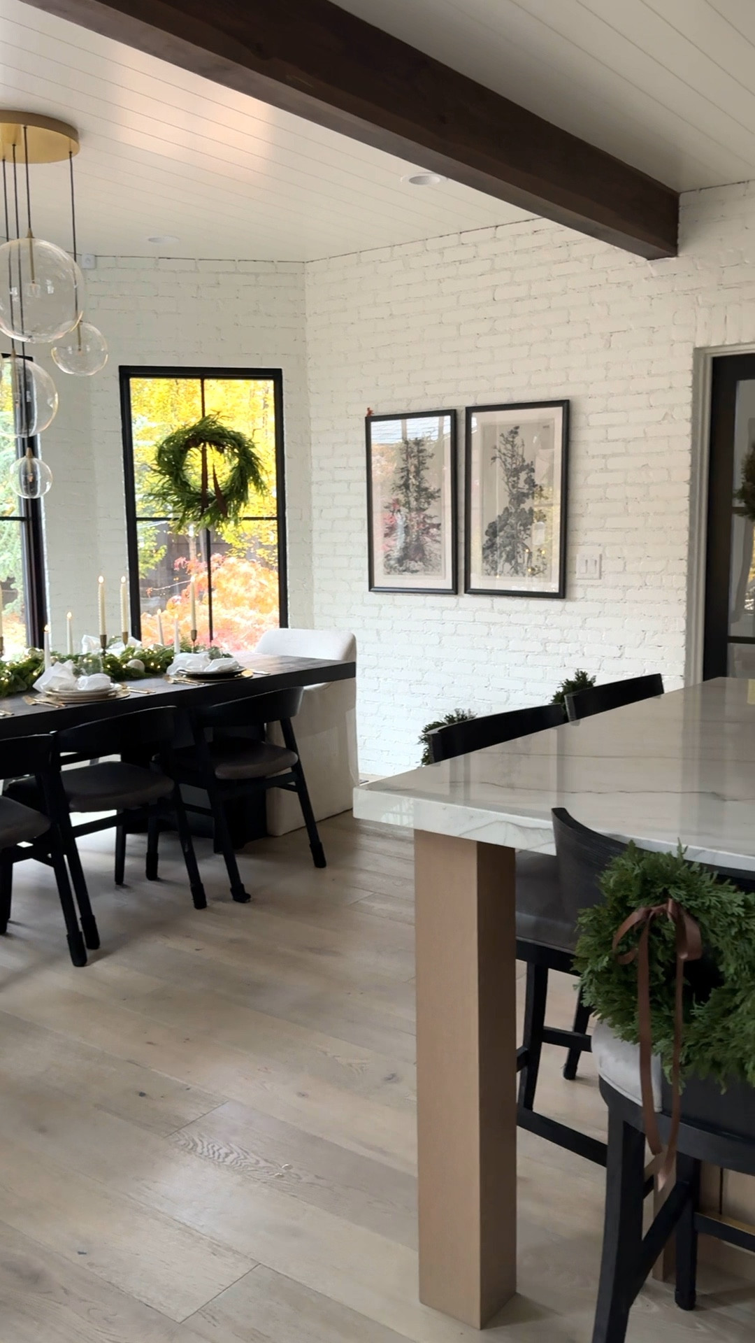 Christmas kitchen and dining decor.  

#LTKVideo #LTKstyletip #LTKHoliday