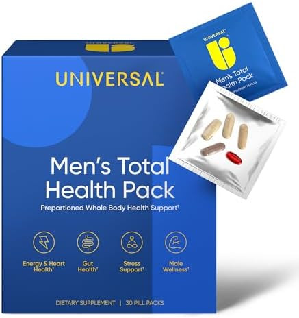 Men's Total Health Daily Vitamin Packs - 22 Essential Minerals & Vitamins for Men, All-in-One Mul... | Amazon (US)