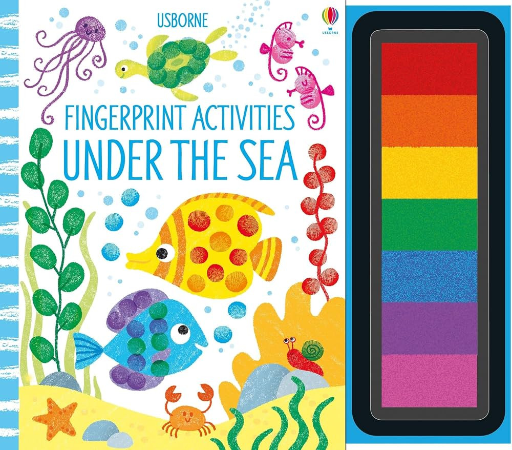 Fingerprint Activities Under the Sea: A Creative Book with Sharks, Penguins, and Ocean Animals Pl... | Amazon (US)