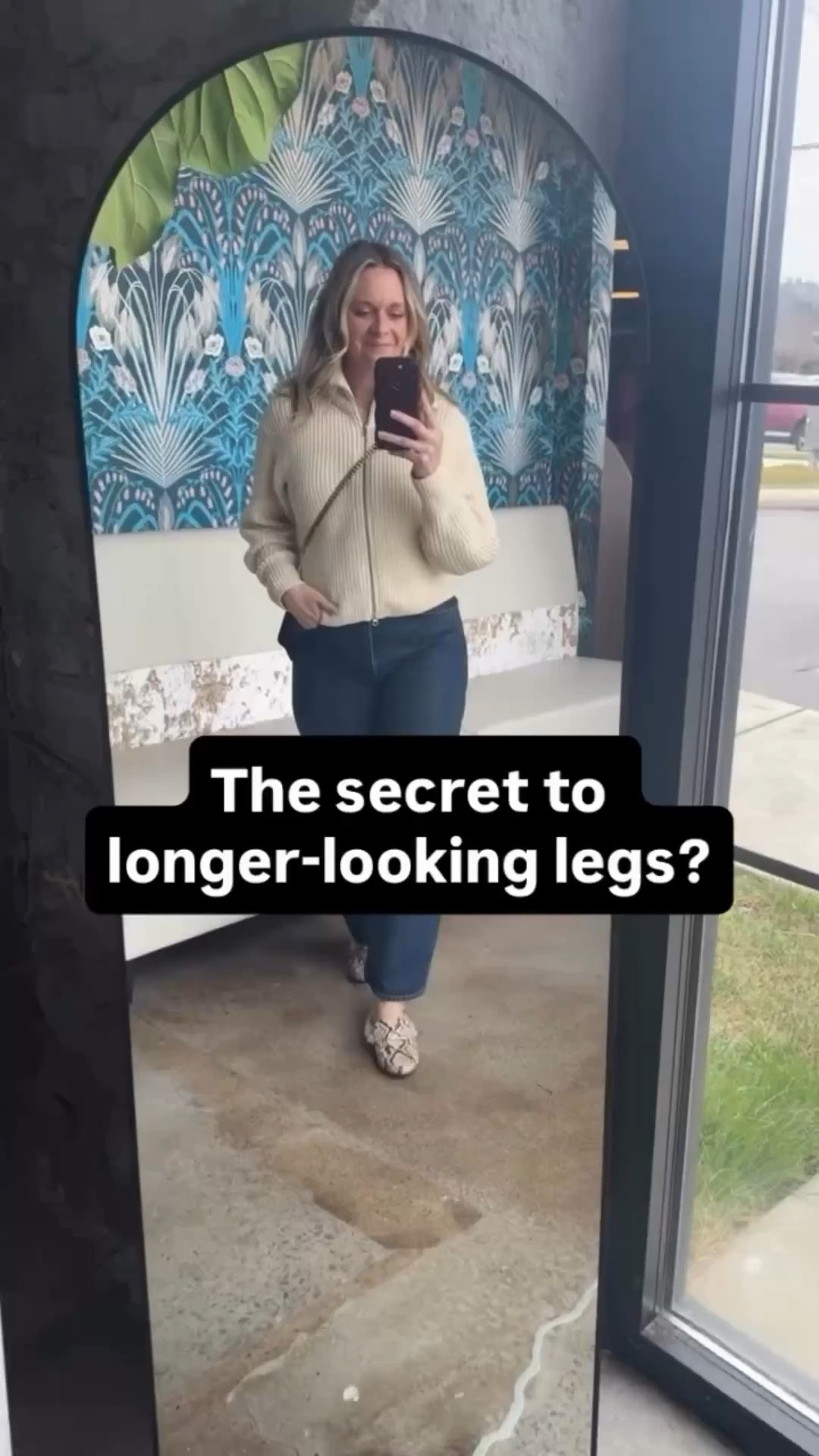 You don’t need sky-high heels to elongate your legs— you just need smart styling. 

1) Go high-rise. High-waisted pants or skirts visually lenghten your frame instantly. 
2) Monochrome Magic. Wearing one color from top to bottom keeps the eye moving, creating a seamless line. 
3) Pointed toes or nude tones. Both give the illusion of extra inches without sacrificing comfort. 

Longer-looking legs, no heels required.