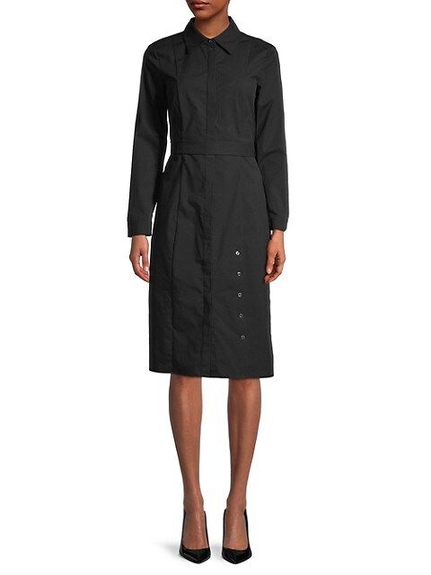 Solid-Hued Belted Shirt Dress | Saks Fifth Avenue OFF 5TH