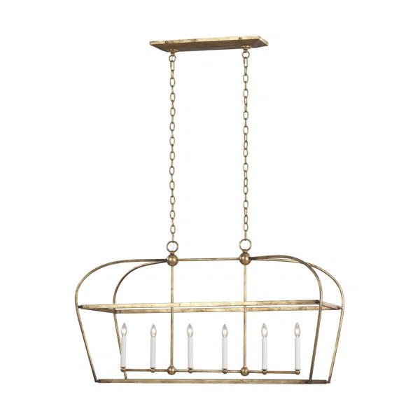 Stonington 6 - Light Kitchen Island Linear Pendant by Chapman & Myers | Wayfair North America