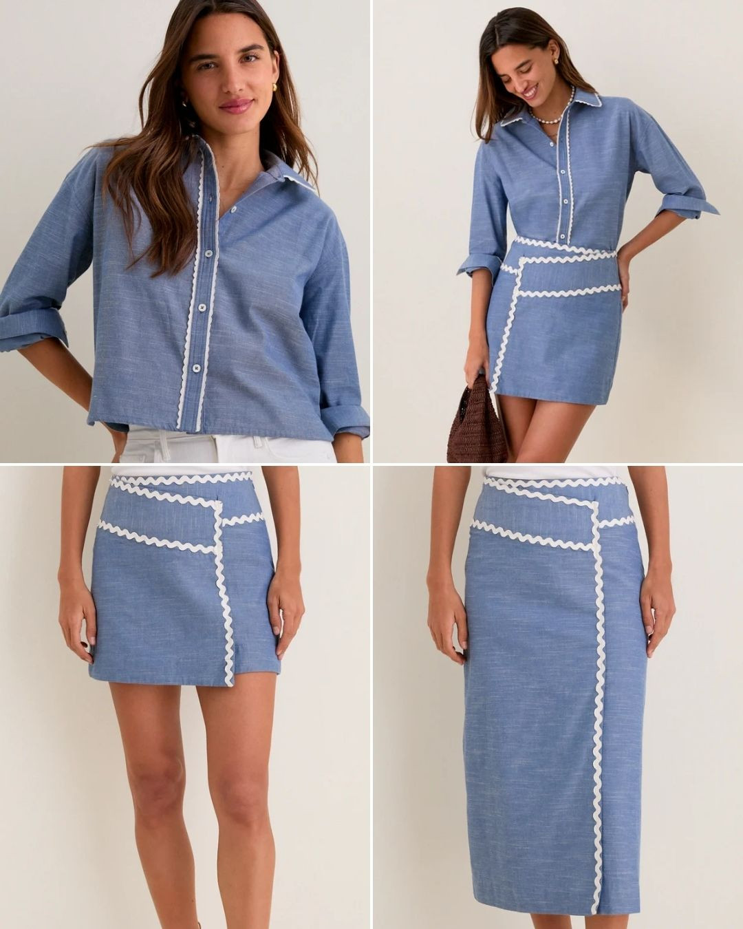 Chambray Ric Rac top and skirts!

women’s beauty, outfits, makeup, clothing, bag, purse, dresses, on sale, winter,  travel outfit, maxi dress, coastal grand, southern style, classic style, preppy style, , women’s dresses, transition weather, trendy, stylish, cotton, puff sleeve, short dress, midi dress, maxi dress, classic style, preppy style, shoes, flats, ruffles, scallops, boots, denim, kids, children, women’s, adult, men, tuckernuck, h&m, target, dillards, nordstrom, belk, saks 

 #LTKBeauty