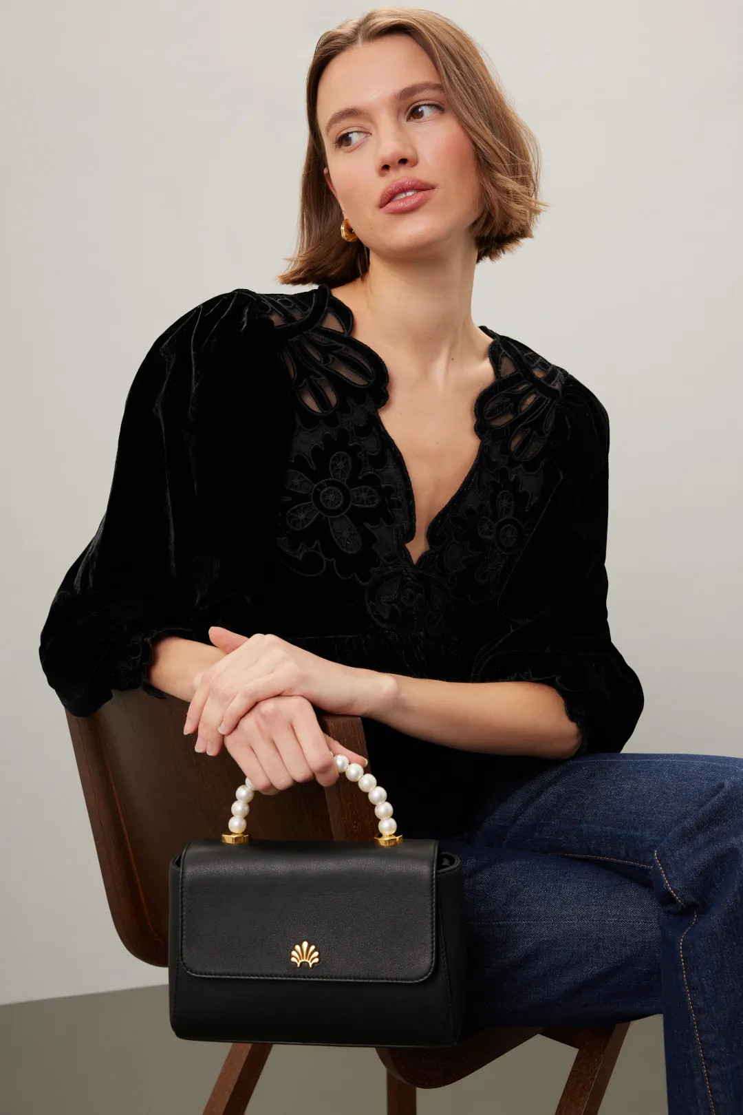 Lele Sadoughi Tabitha Top Handle Bag | Rent the Runway