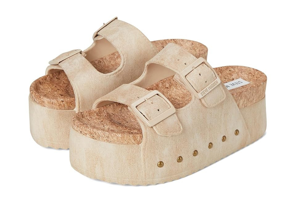 Steve Madden Kali Women's Sandals Tan : 8 M, Rubber/Suede | Zappos