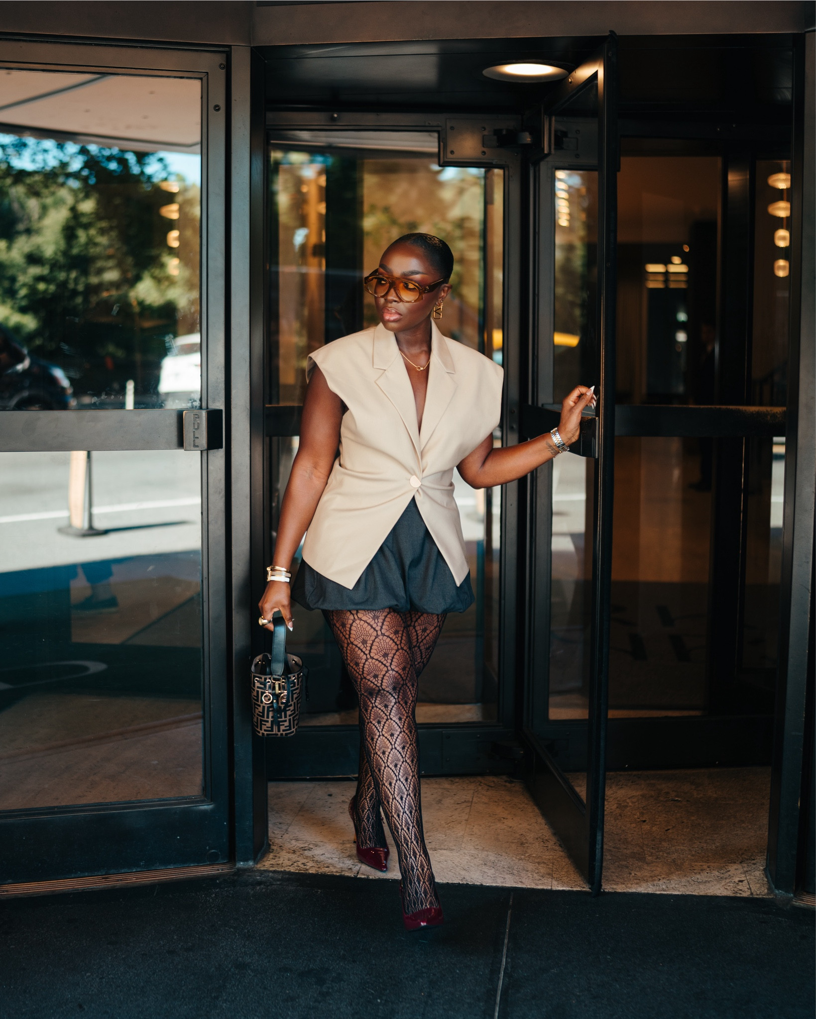 #NYFW ‘24! Trying something new with my looks and I’m pleased! Feels good to be here. Wearing a L in the top and small in the skirt. #LTKNYFW

#LTKStyleTip #LTKShoeCrush